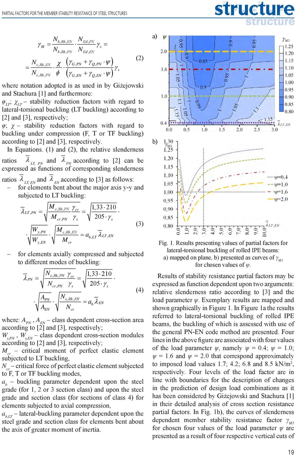 [3], respectively; φ; χ stability reduction factors with regard to buckling under compression (F, T or TF buckling) according to [2] and [3], respectively. In Equations.