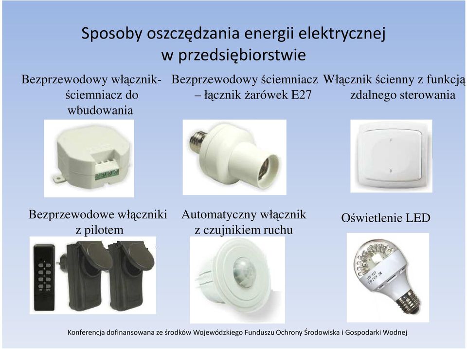 łącznik żarówek E27 Włącznik ścienny z funkcją zdalnego sterowania