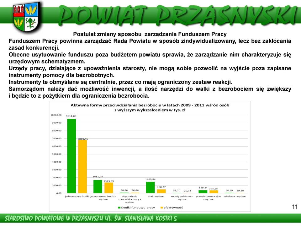 Urzędy pracy, działające z upoważnienia starosty, nie mogą sobie pozwolić na wyjście poza zapisane instrumenty pomocy dla bezrobotnych.