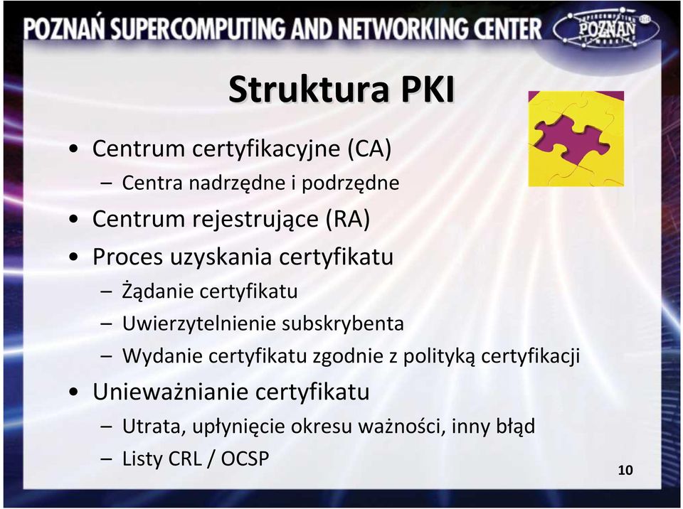 Uwierzytelnienie subskrybenta Wydanie certyfikatu zgodnie z polityką