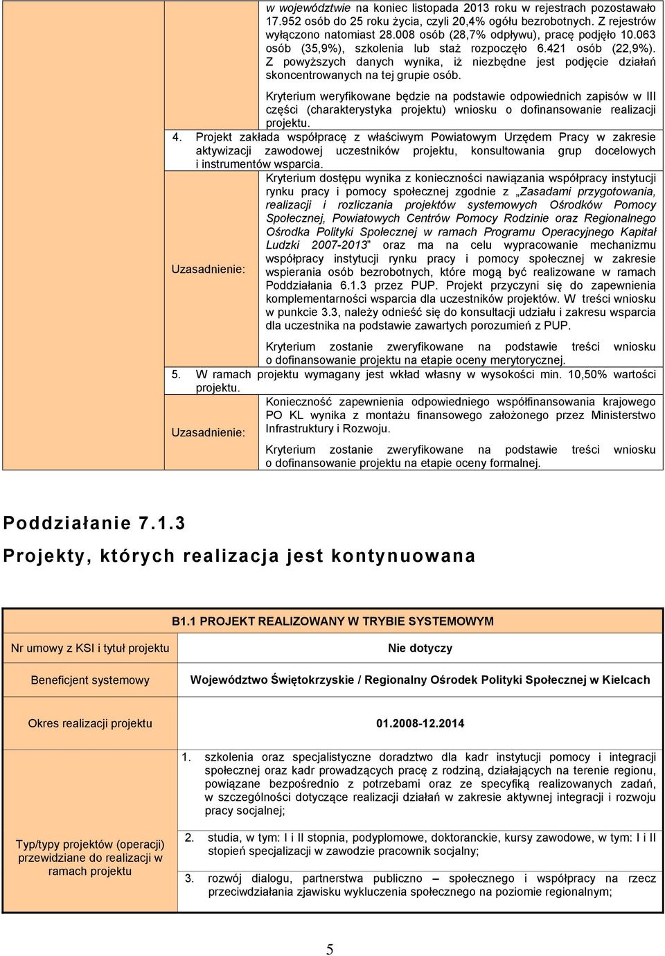 Z powyższych danych wynika, iż niezbędne jest podjęcie działań skoncentrowanych na tej grupie osób.