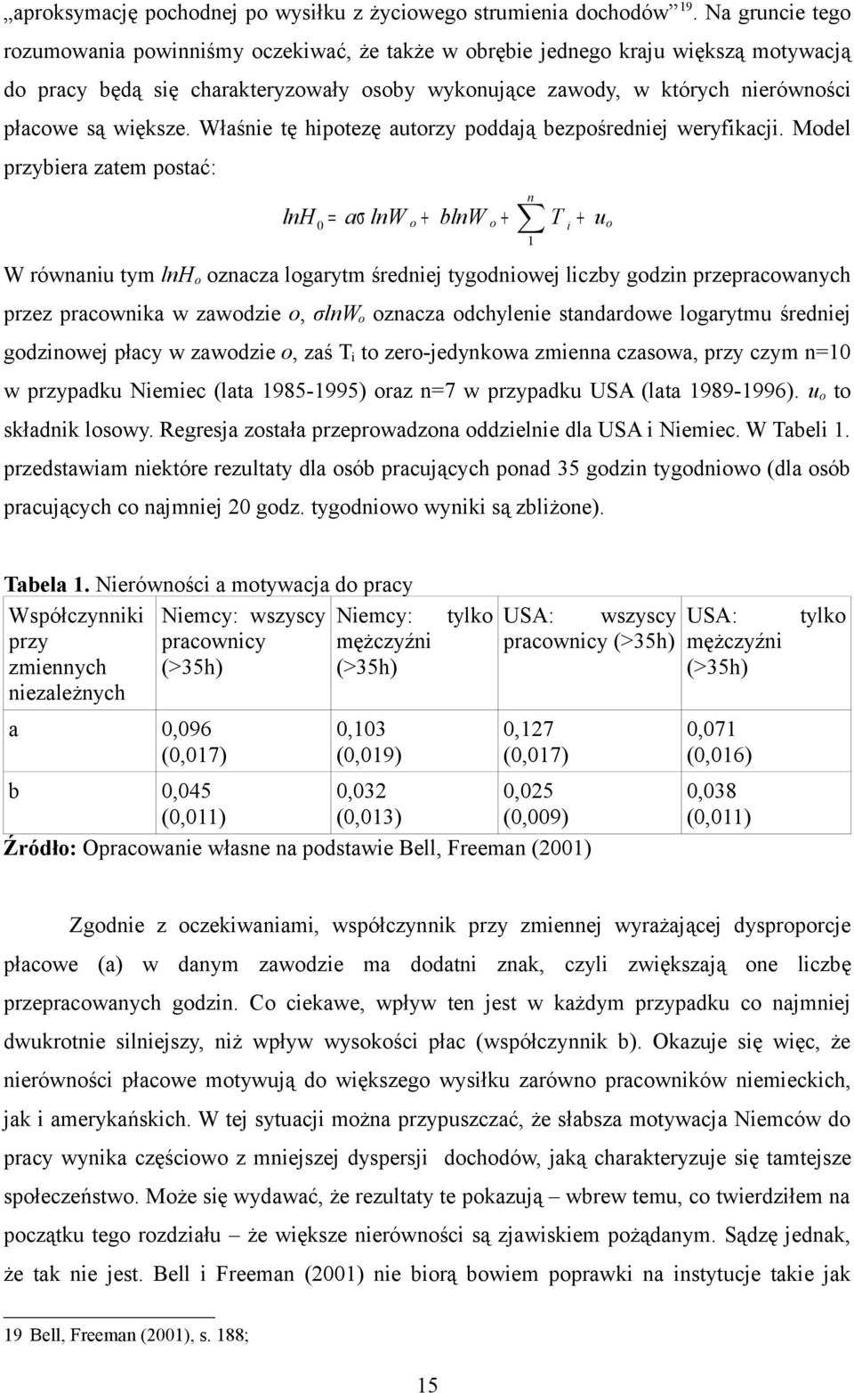 większe. Właśnie tę hipotezę autorzy poddają bezpośredniej weryfikacji.