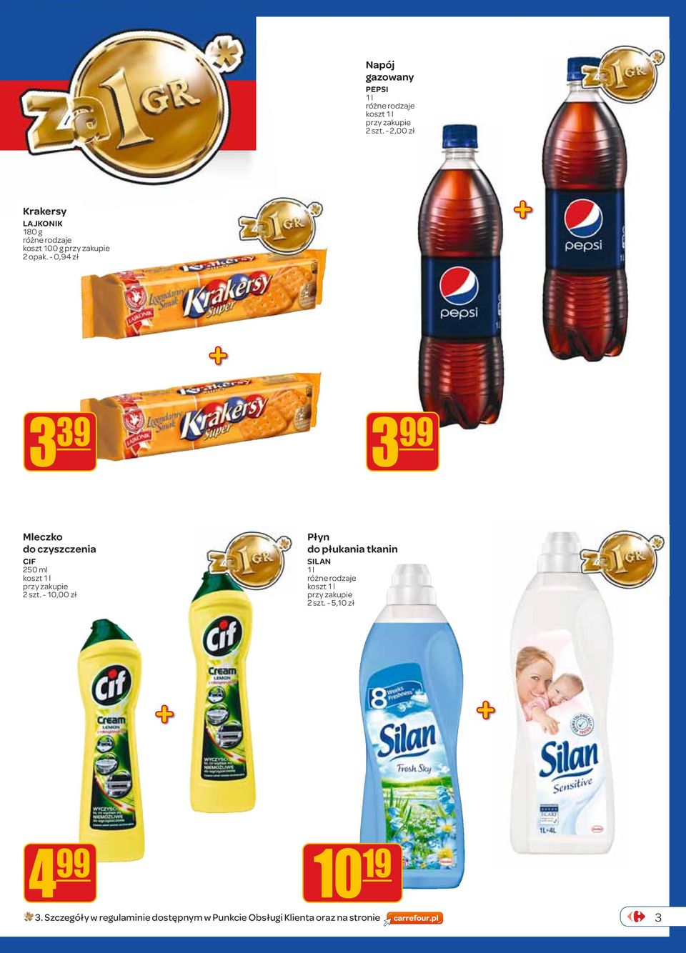 - 0,94 zł 3 39 3 Mleczko do czyszczenia CIF 250 ml koszt 2 szt.