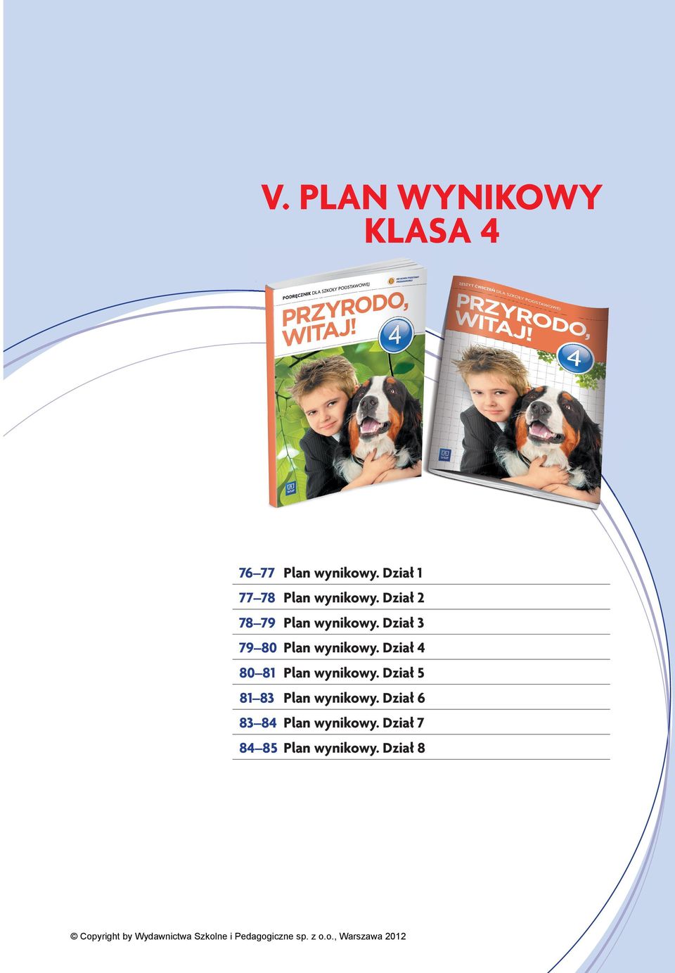 Dział 3 79 80 Plan wynikowy. Dział 4 80 81 Plan wynikowy.