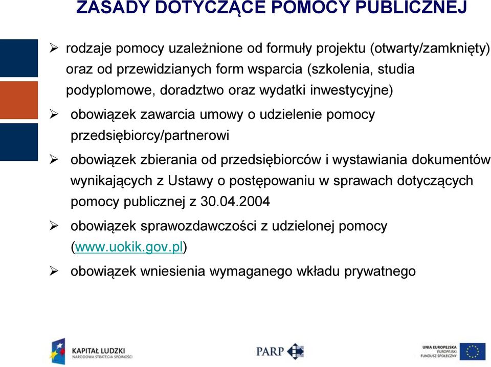 przedsiębiorcy/partnerowi obowiązek zbierania od przedsiębiorców i wystawiania dokumentów wynikających z Ustawy o postępowaniu w sprawach