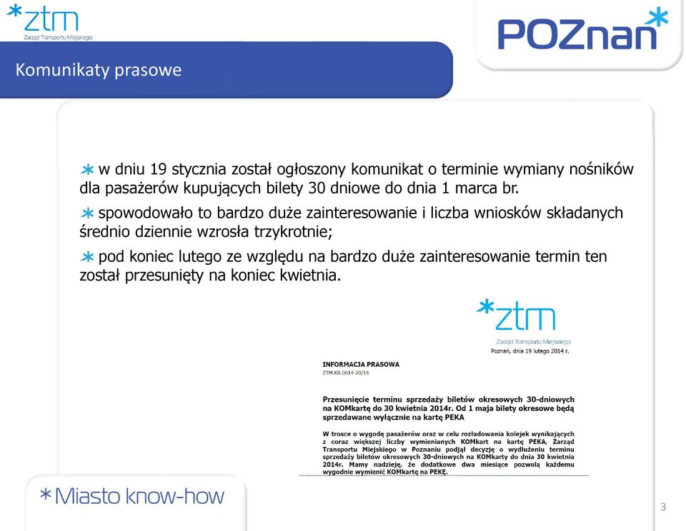 spowodowało to bardzo duże zainteresowanie i liczba wniosków składanych średnio dziennie