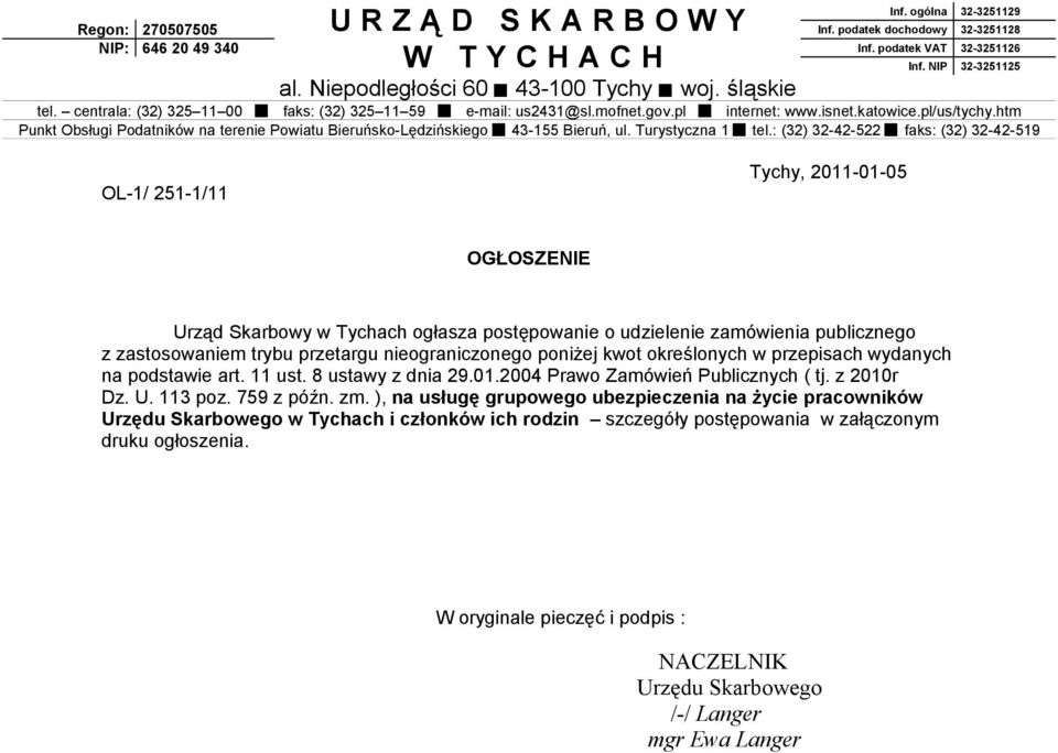 htm Punkt Obsługi Pdatników na terenie Pwiatu Bieruńsk-Lędzińskieg 43-155 Bieruń, ul. Turystyczna 1 tel.