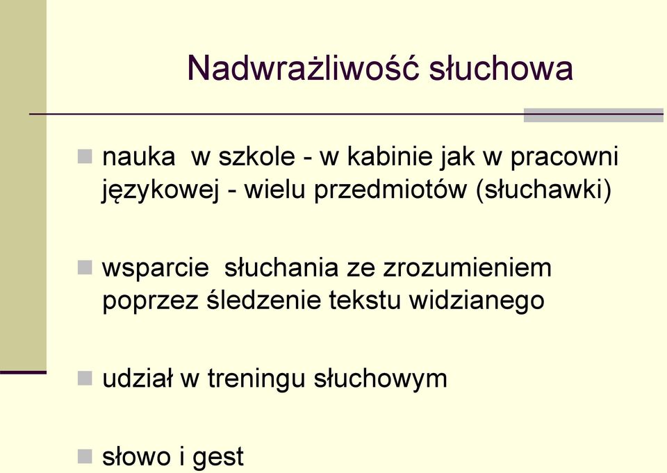 wsparcie słuchania ze zrozumieniem poprzez śledzenie