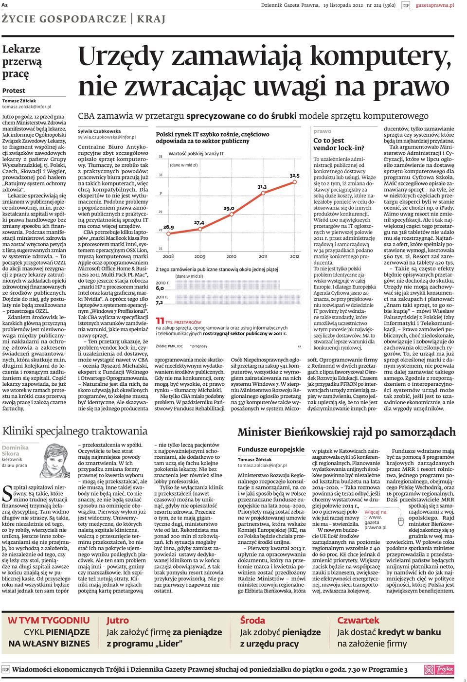 Jak informuje Ogólnopolski Związek Zawodowy Lekarzy, to fragment wspólnej akcji związków zawodowych lekarzy z państw Grupy Wyszehradzkiej, tj.