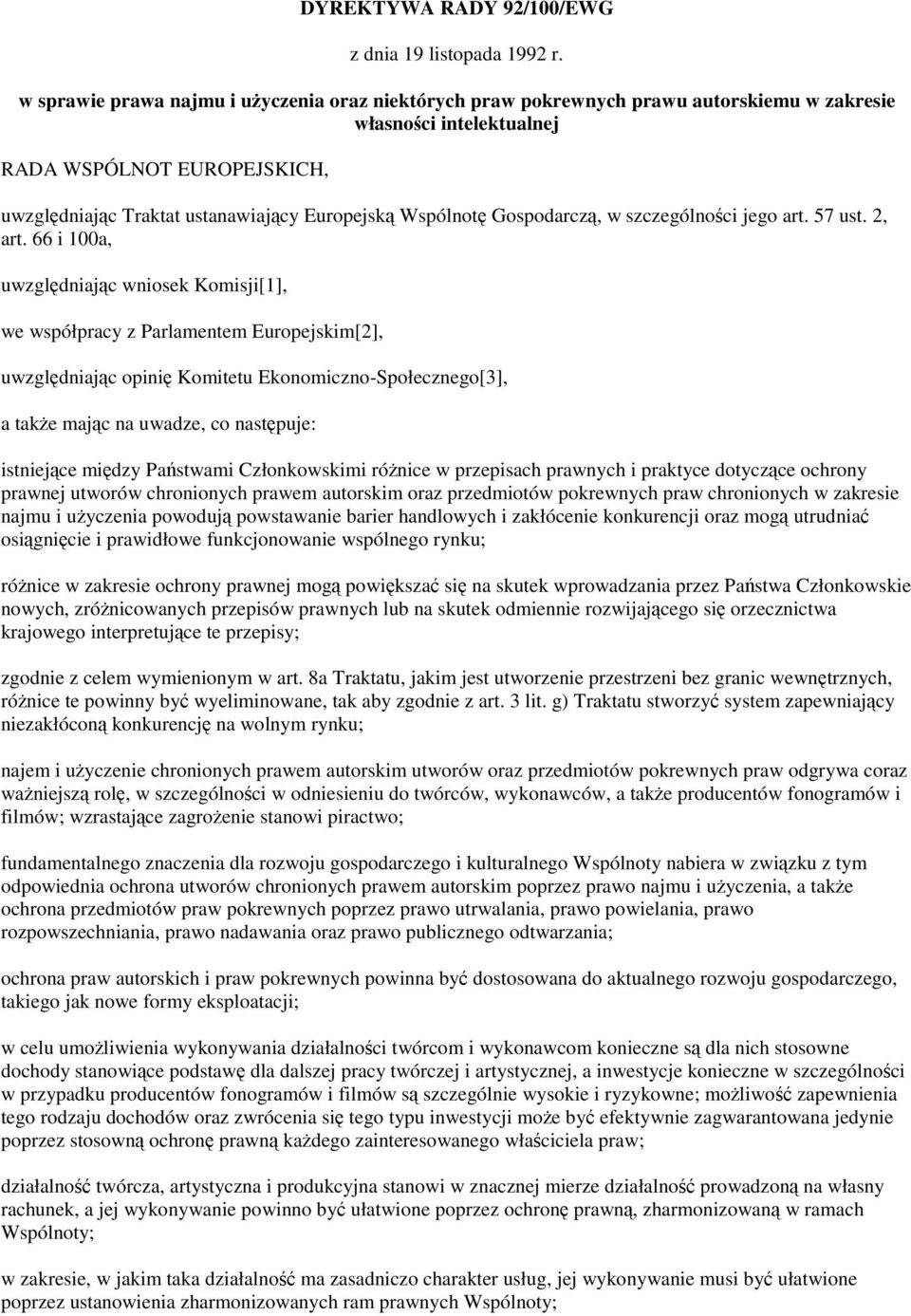 Gospodarcz, w szczególnoci jego art. 57 ust. 2, art.
