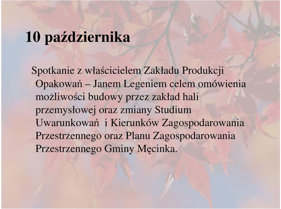 przemysłowej oraz zmiany Studium Uwarunkowań i Kierunków