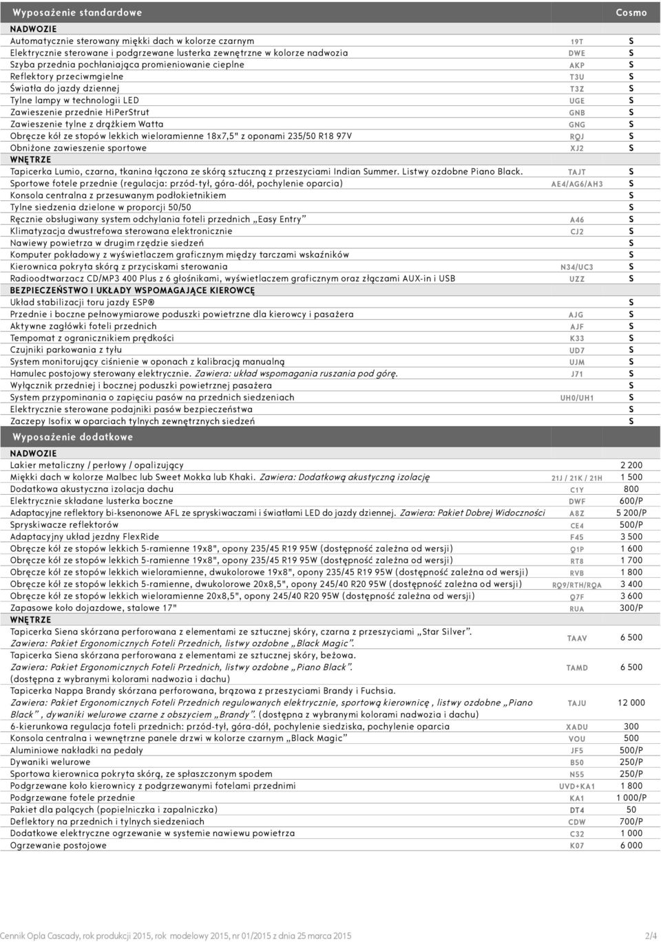 Watta GNG Obręcze kół ze stopów lekkich wieloramienne 18x7,5" z oponami 235/50 R18 97V RQJ Obniżone zawieszenie sportowe XJ2 WNĘTRZE Tapicerka Lumio, czarna, tkanina łączona ze skórą sztuczną z
