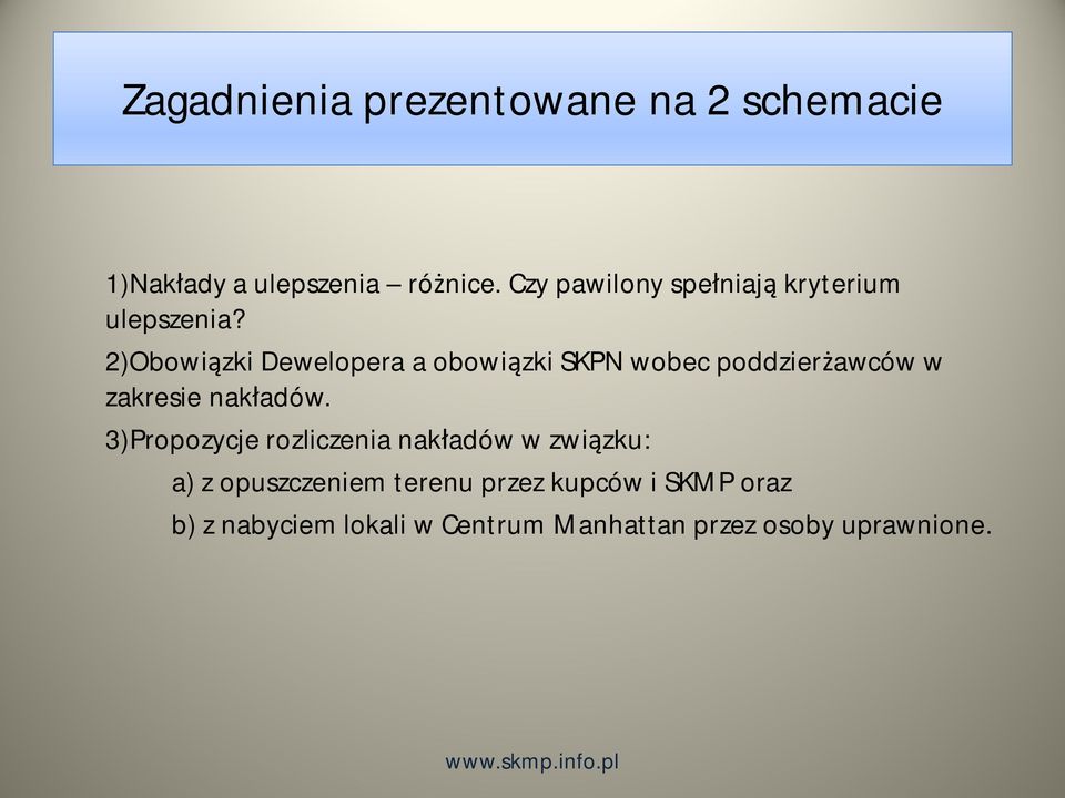 2)Obowi zki Dewelopera a obowi zki SKPN wobec poddzier awców w zakresie nak adów.