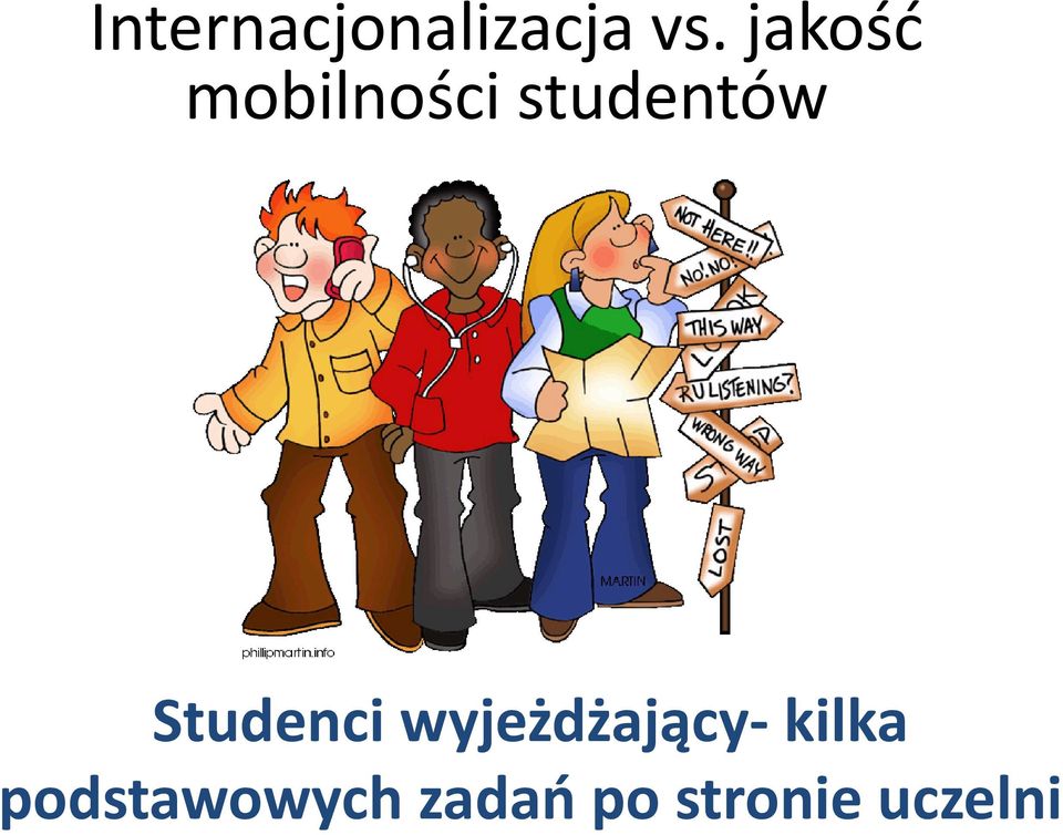 Studenci wyjeżdżający kilka