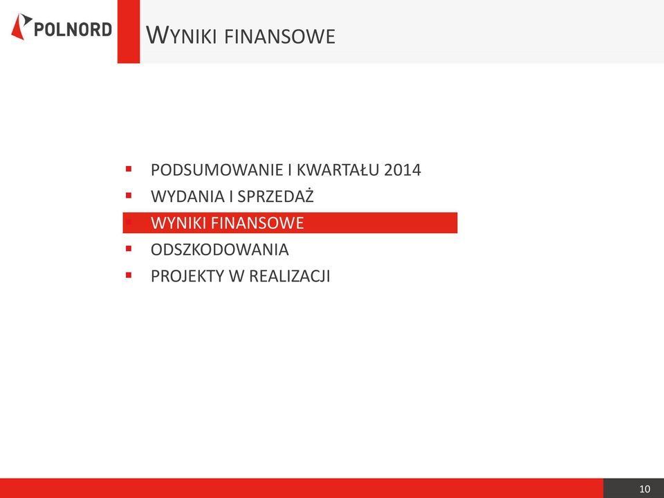 SPRZEDAŻ WYNIKI FINANSOWE