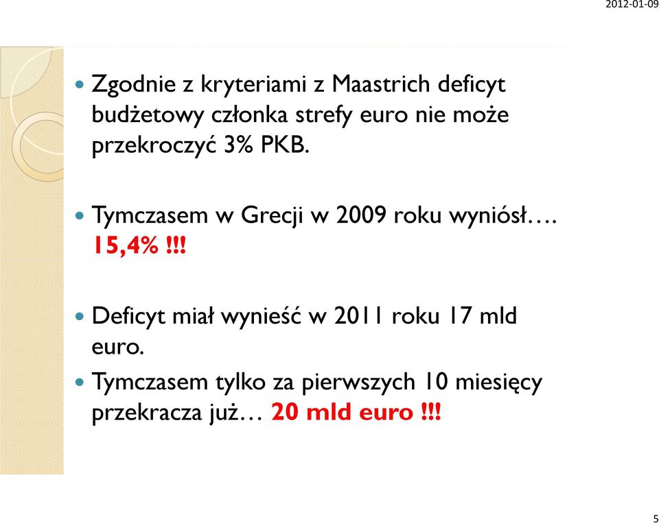 Tymczasem w Grecji w 2009 roku wyniósł. 15,4%!