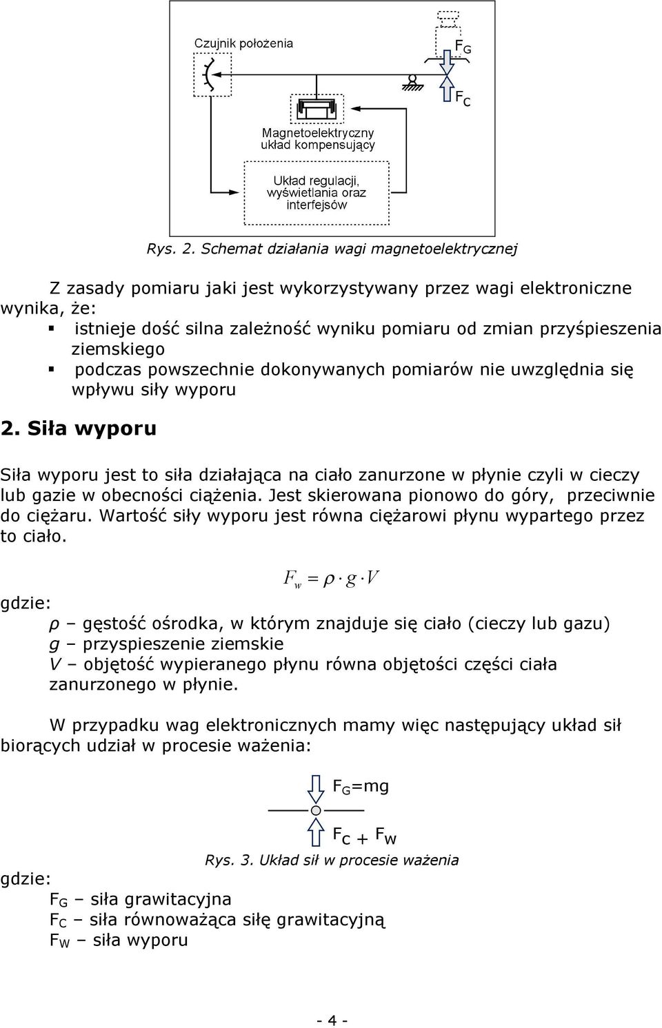 ziemskiego podczas powszechnie dokonywanych pomiarów nie uwzględnia się wpływu siły wyporu 2.