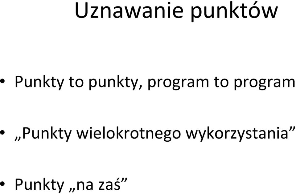 program Punkty