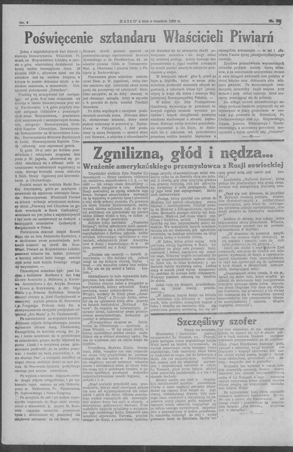 takowej będzie bezwątpienia dzień 28 sierpnia 1929 r.