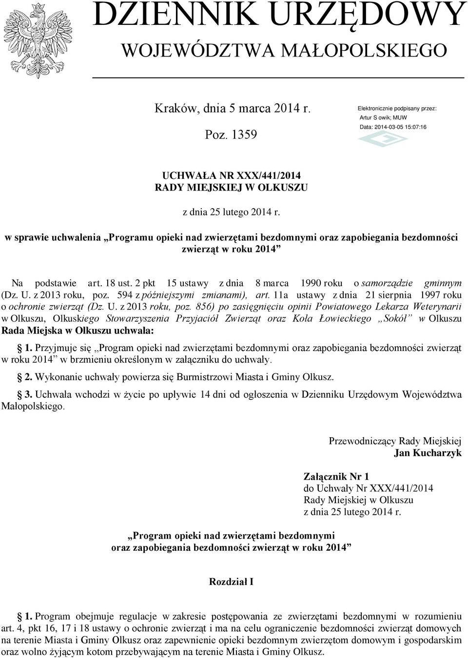 2 pkt 15 ustawy z dnia 8 marca 1990 roku o samorządzie gminnym (Dz. U. z 2013 roku, poz.