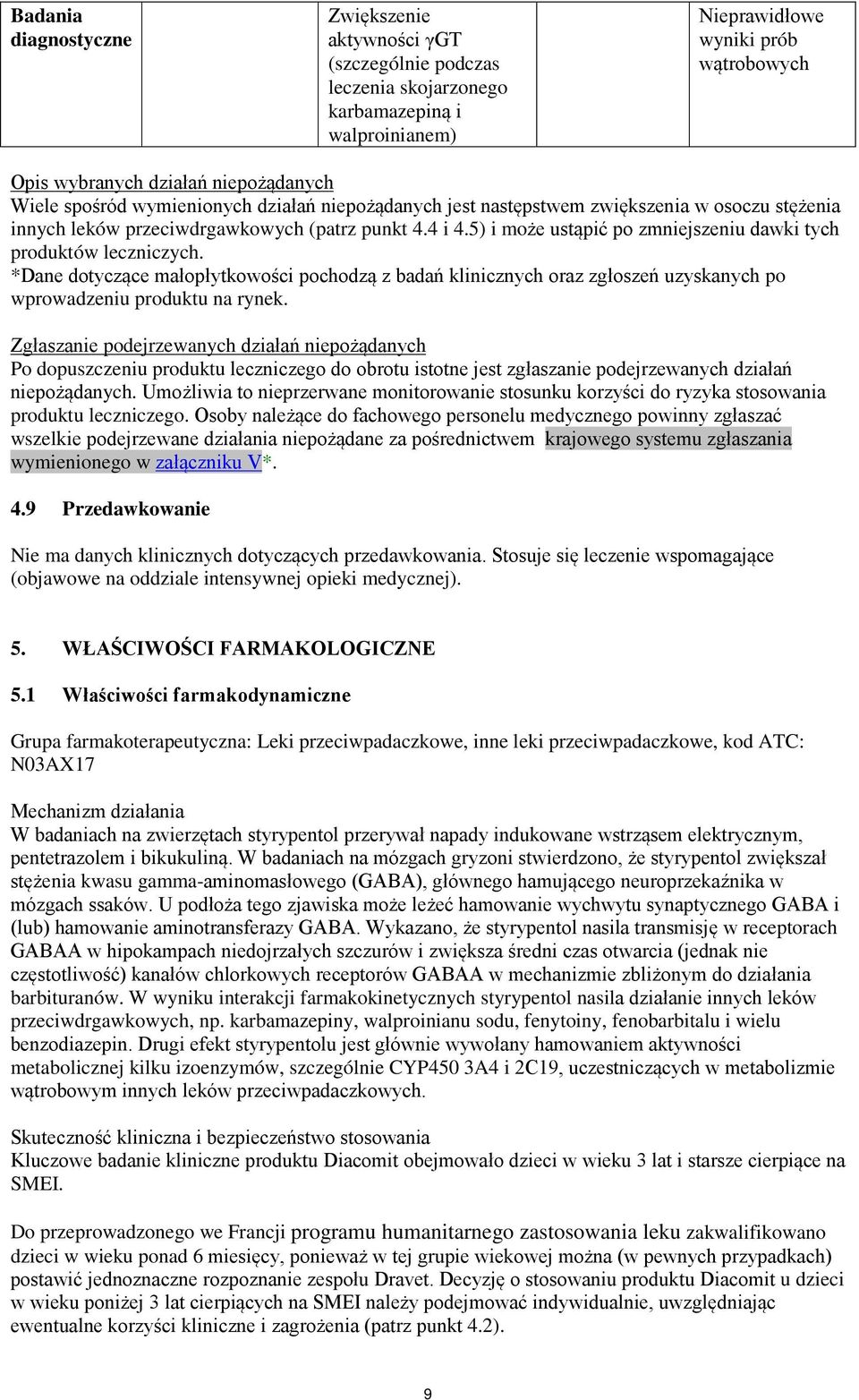 5) i może ustąpić po zmniejszeniu dawki tych produktów leczniczych. *Dane dotyczące małopłytkowości pochodzą z badań klinicznych oraz zgłoszeń uzyskanych po wprowadzeniu produktu na rynek.