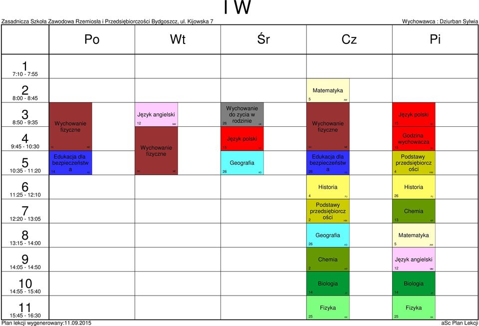 dl do zyc w Geogrf Edukcj dl Godzn wychowcz Podstwy : - :0 Hstor Hstor :0 - :0 Podstwy