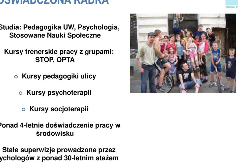 ulicy Kursy psychoterapii Kursy socjoterapii onad 4-letnie doświadczenie