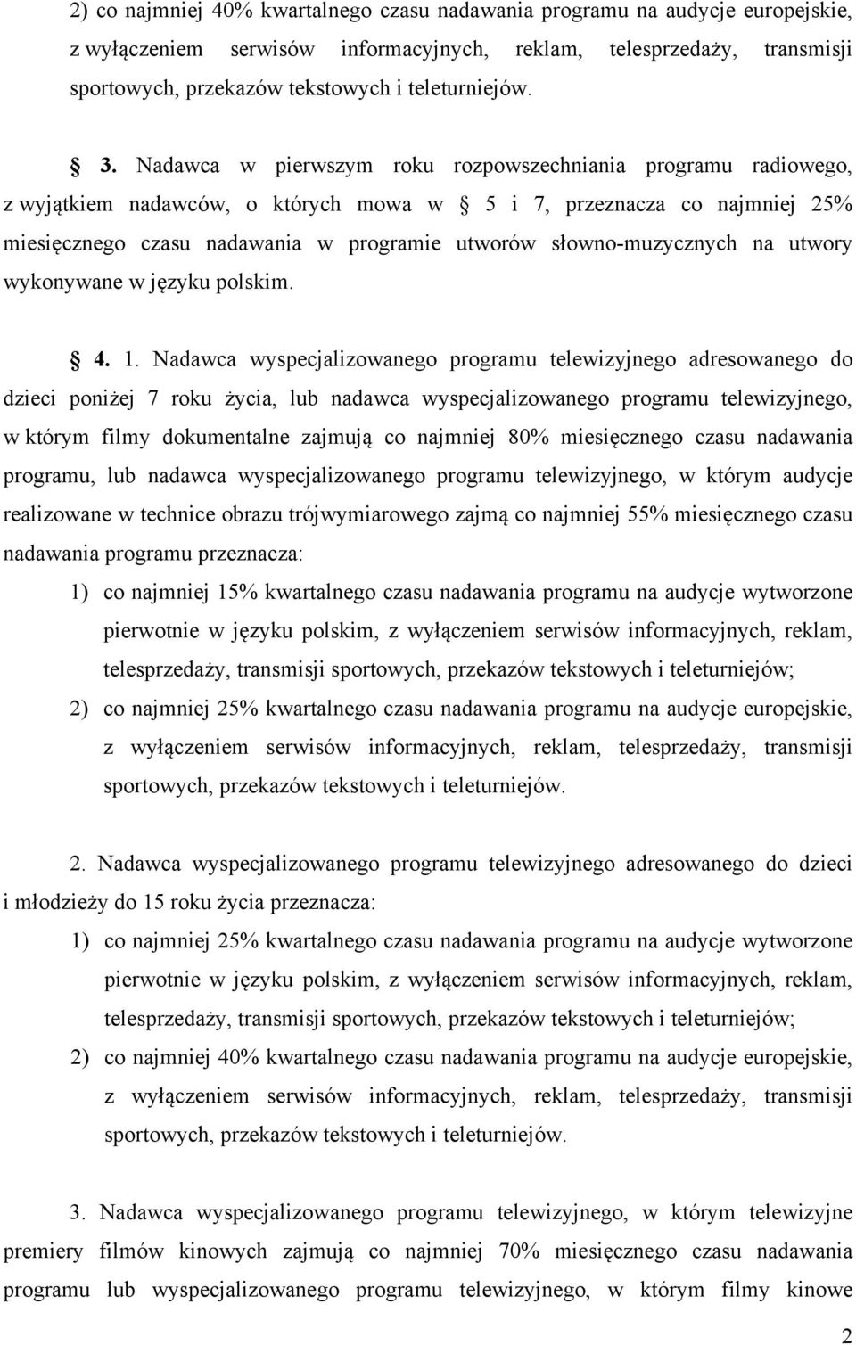 słowno-muzycznych na utwory wykonywane w języku polskim. 4. 1.