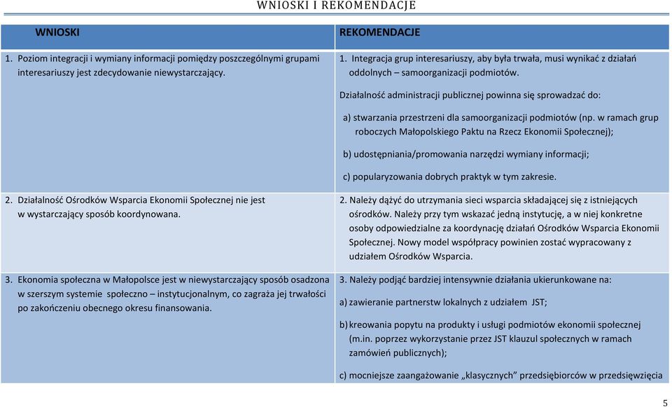 Działalność administracji publicznej powinna się sprowadzać do: a) stwarzania przestrzeni dla samoorganizacji podmiotów (np.