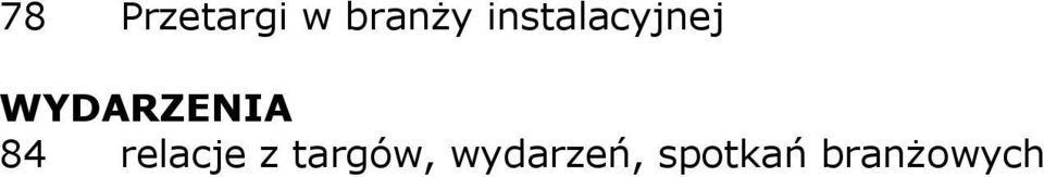 WYDARZENIA 84 relacje z