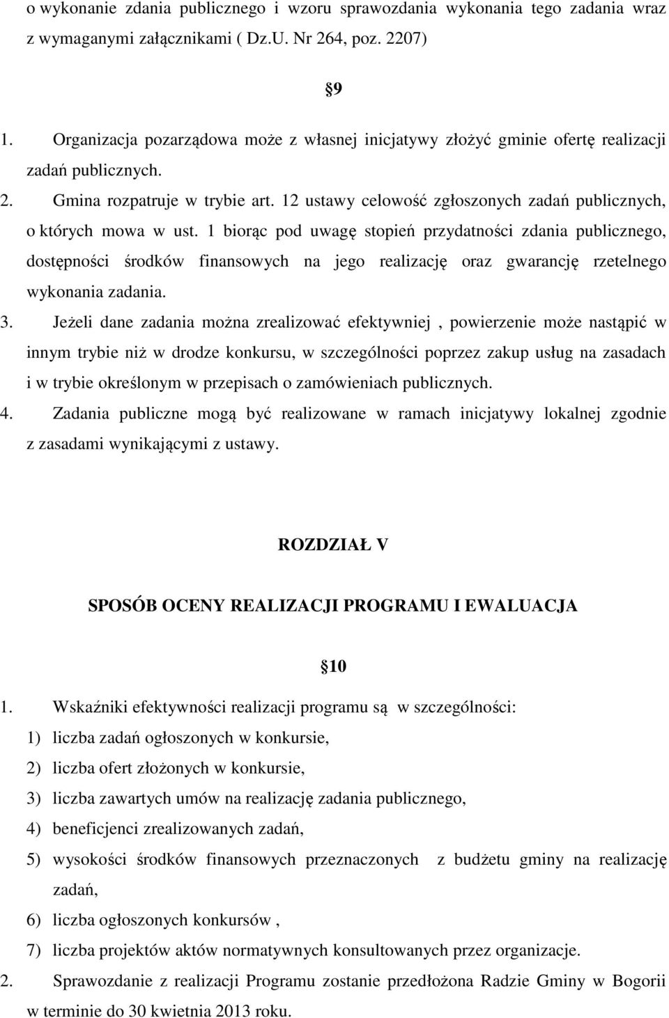 12 ustawy celowość zgłoszonych zadań publicznych, o których mowa w ust.