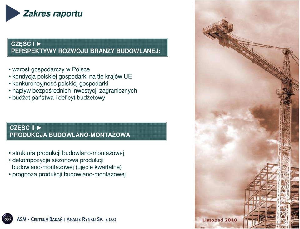 budżet państwa i deficyt budżetowy CZĘŚĆ II PRODUKCJA BUDOWLANO-MONTAŻOWA struktura produkcji