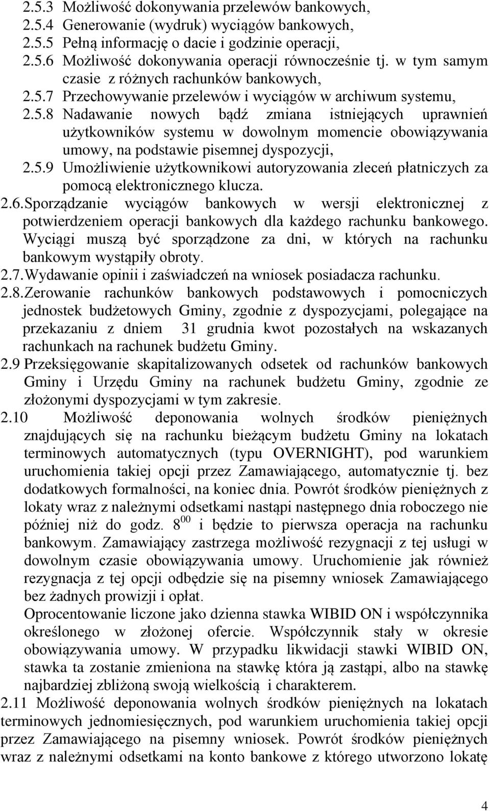 7 Przechowywanie przelewów i wyciągów w archiwum systemu, 2.5.