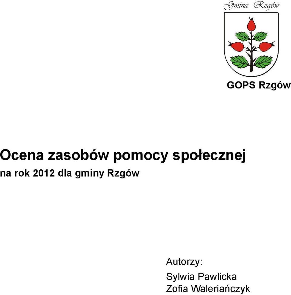2012 dla gminy Rzgów