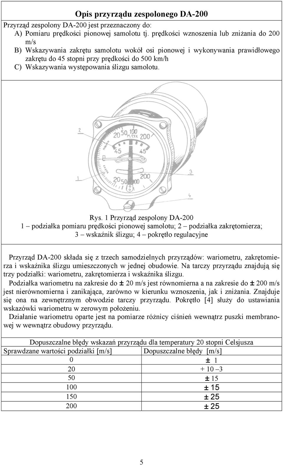 ślizgu samolotu. Rys.