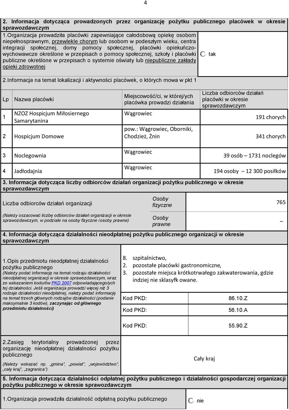 opiekuńczoychoacze określone przepisach o pomocy społecznej, szkoły i placóki tak publiczne określone przepisach o systemie ośiaty lub niepubliczne zakłady opieki zdrootnej 2.