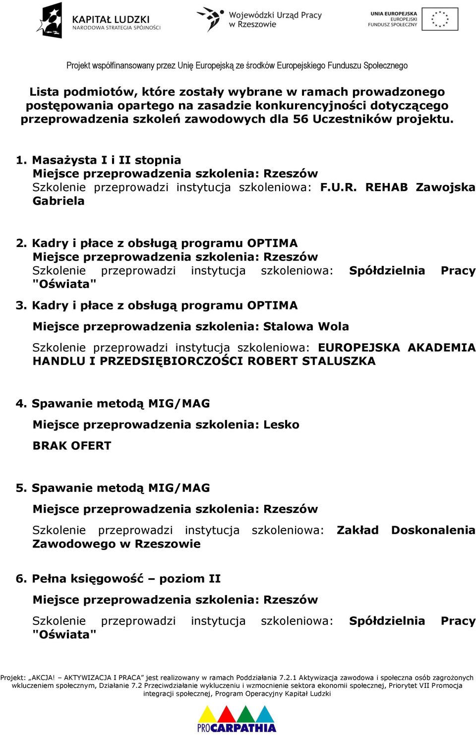 Kadry i płace z obsługą programu OPTIMA 3.