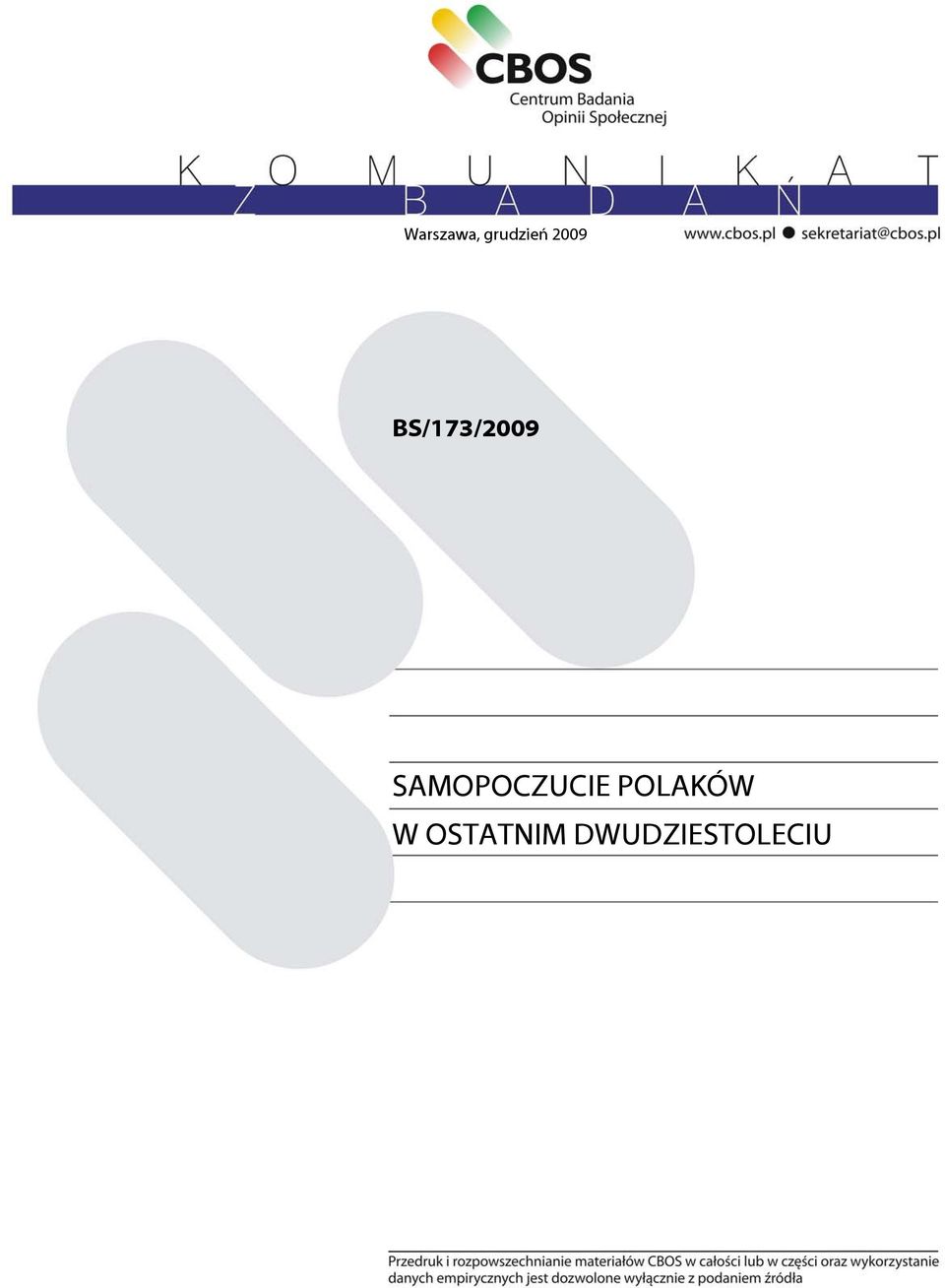 SAMOPOCZUCIE POLAKÓW