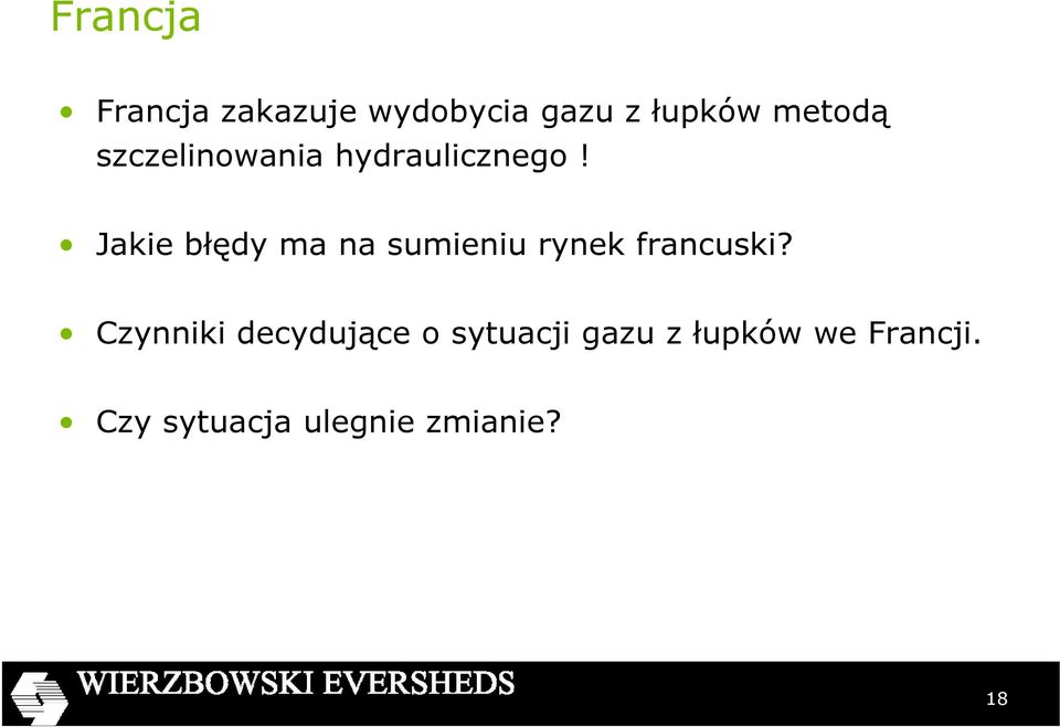 Jakie błędy ma na sumieniu rynek francuski?