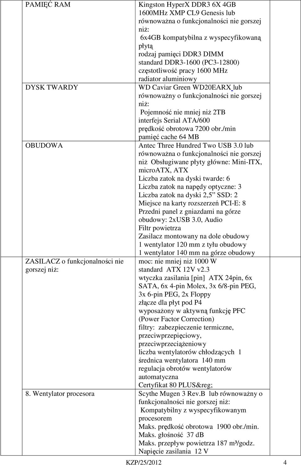 niż: Pojemność nie mniej niż 2TB interfejs Serial ATA/600 prędkość obrotowa 7200 obr./min pamięć cache 64 MB Antec Three Hundred Two USB 3.