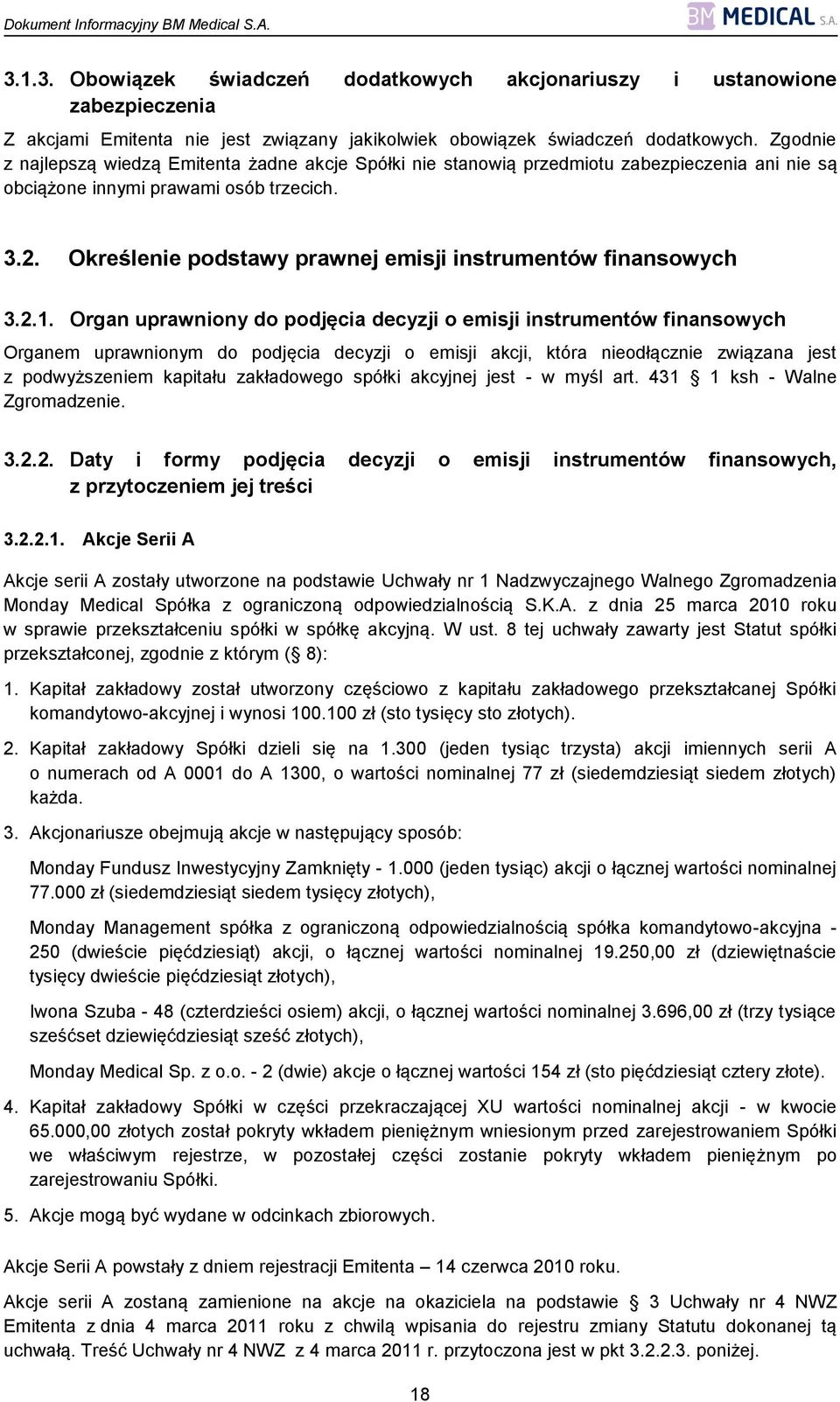 Określenie podstawy prawnej emisji instrumentów finansowych 3.2.1.