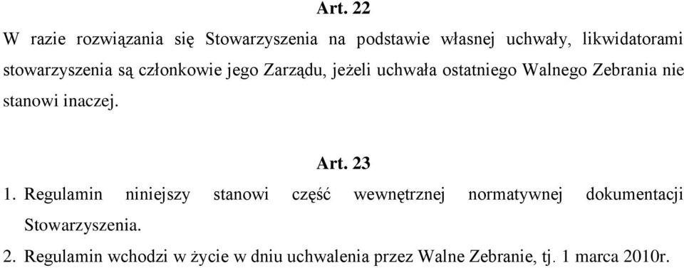 stanowi inaczej. Art. 23 1.