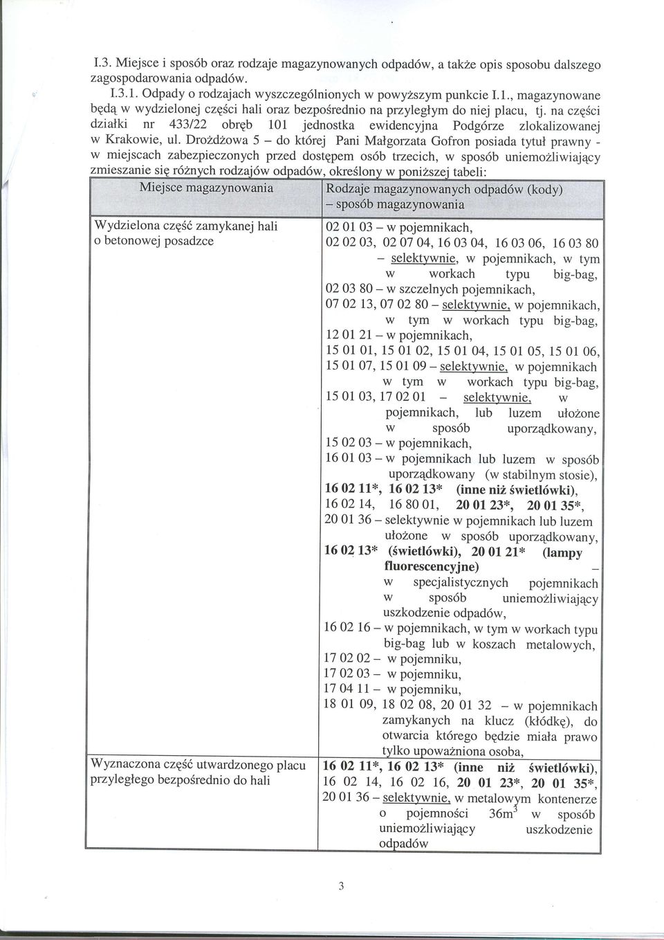 na czgsci dziall<t nr 433122 obreb 101 jednostka ewidencyjna Podg6rze zlokalizowanej w Krakowie, ul.