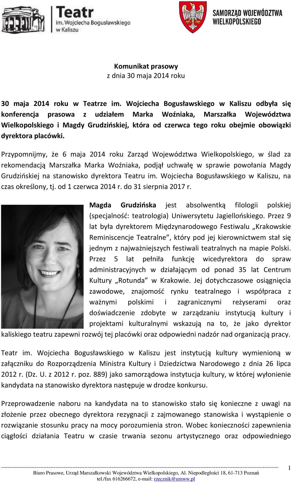 dyrektora placówki.