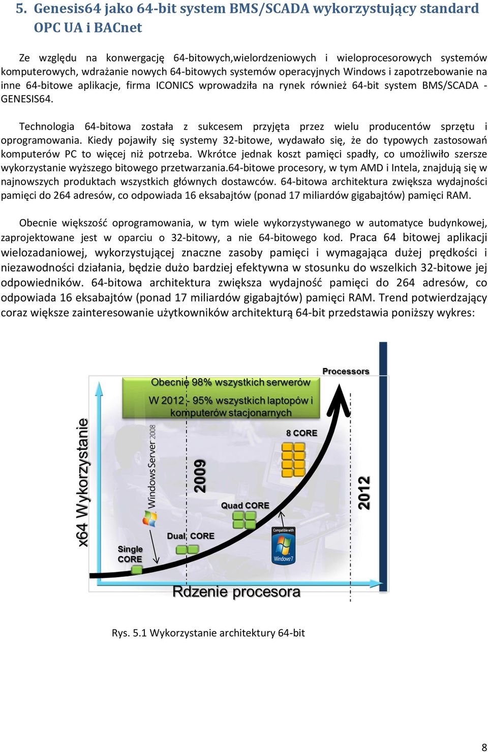 Technologia 64-bitowa została z sukcesem przyjęta przez wielu producentów sprzętu i oprogramowania.