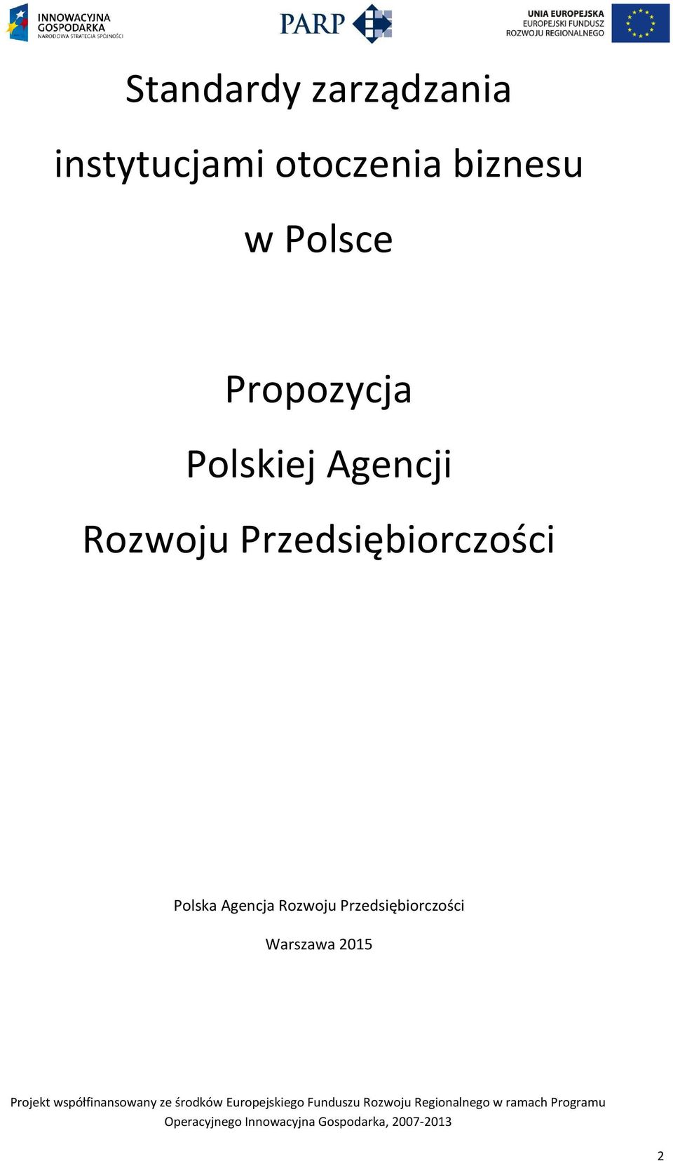 Polskiej Agencji Rozwoju Przedsiębiorczości