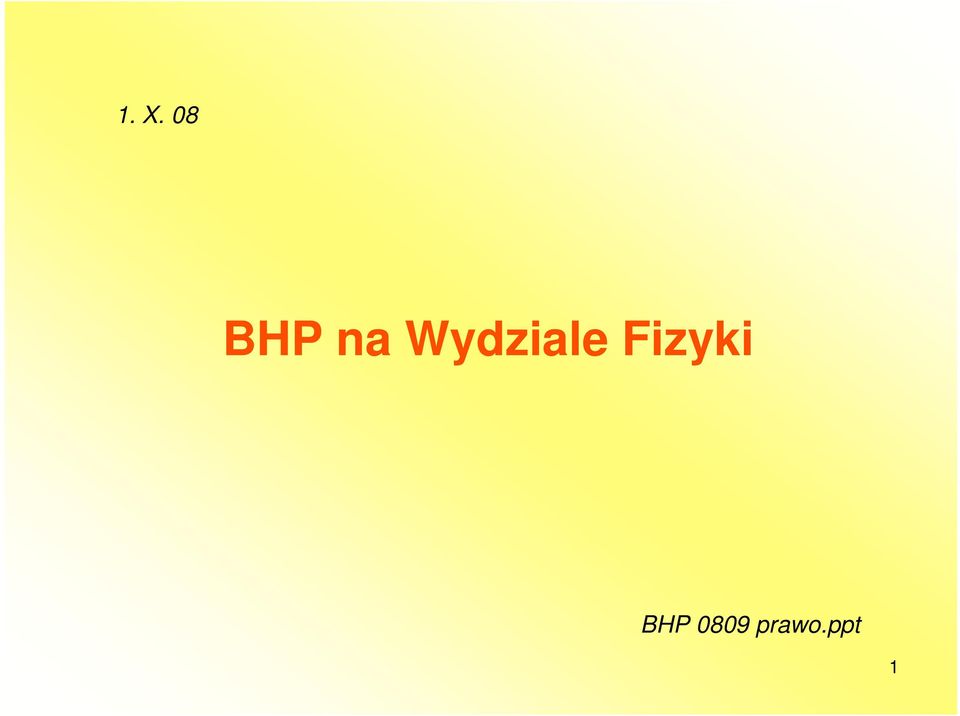 Fizyki BHP