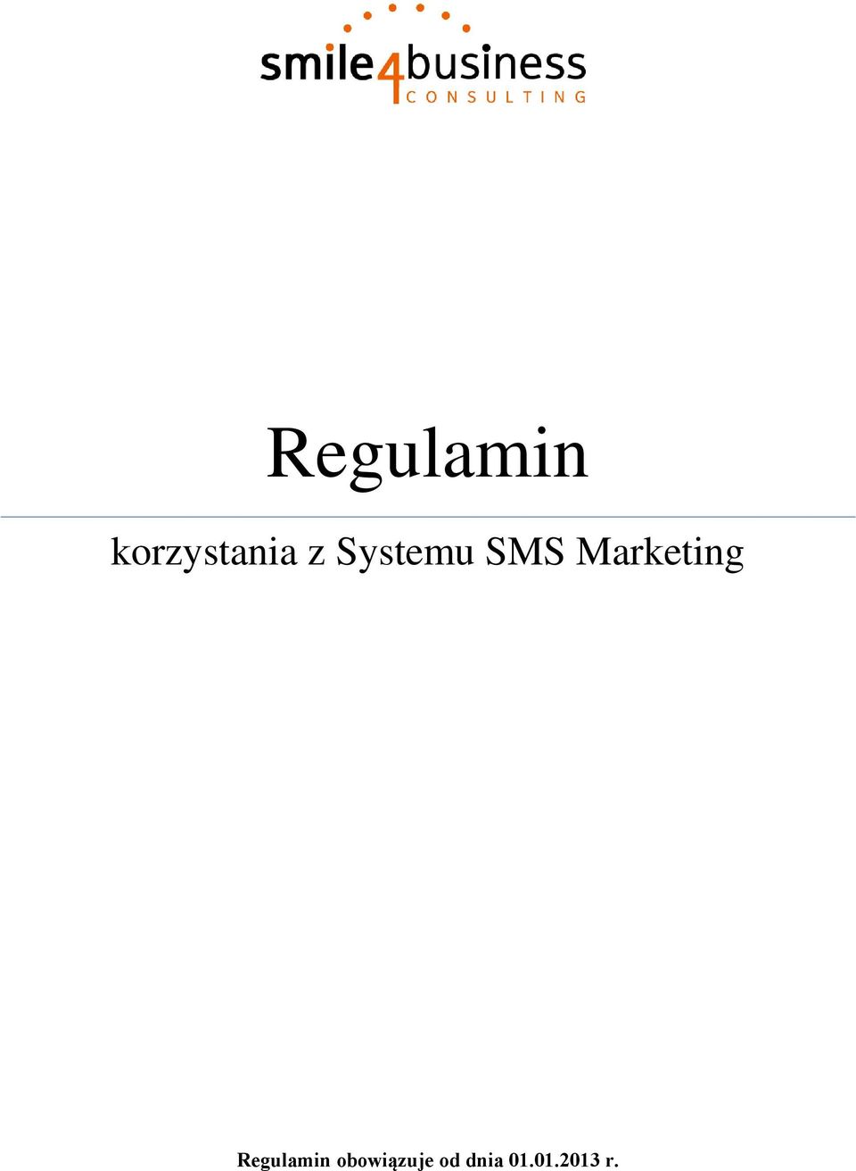 Marketing Regulamin