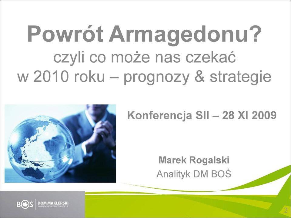 roku prognozy & strategie