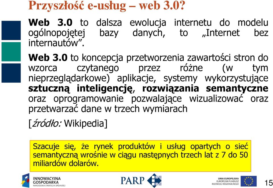 0 to koncepcja przetworzenia zawartości stron do wzorca czytanego przez róŝne (w tym nieprzeglądarkowe) aplikacje, systemy wykorzystujące